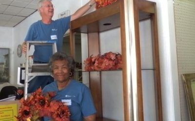 Volunteering at CitySquare Thrift Shop, July 11, 2013