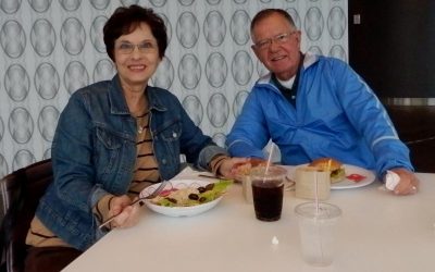 Sheila and Bob Hettler joined us for lunch on Cloud Nine on March 2015.