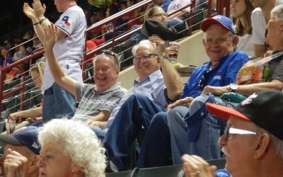 We enjoyed the Texas Rangers game on May 1, 2015.