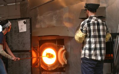 Carlyn Ray Glass Blowing Demo, February 25, 2016
