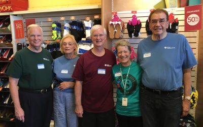 TIAA volunteered at the Wilkinson Center Shoe Drive, August, 2017
