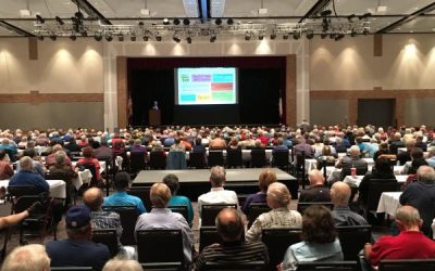 The TI-sponsored Health Benefits Seminar on October 6 drew large numbers  of retirees.