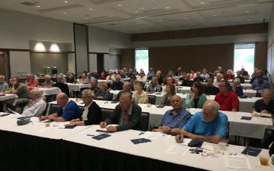 Almost 80 ex-TIers attended the TIAA Financial Seminar at Plano Centre on April 26, 2017.