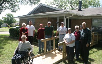 TIAA members helped Dallas Ramps add a ramp to a retired TIer’s home in Garland.