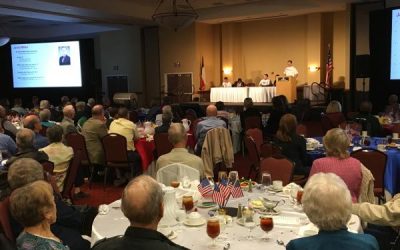 Young TI engineers described their work at the 2017 TI Retiree Luncheon on November 9.