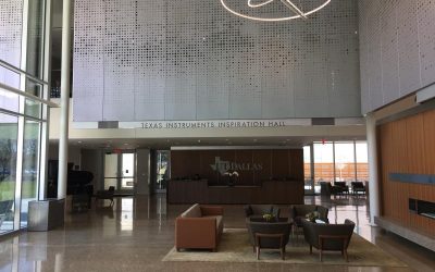 This is the Texas Instruments Inspiration Hall where a joint seminar with UT-D and TIAA was held on March 15, 2018.