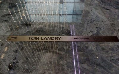 The tribute to Tom Laundry at the Cowboy’s STAR complex in Frisco was touching to many TIAA members.