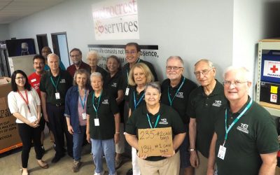TIAA volunteers at Metrocrest Services on June 25, 2019