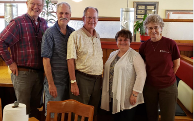 Design Automation Luncheon on July 10,2019. Attendees from left to right: Bob Lemon, Keith Burgess, Don Smith, Gayla VonEhr, Kate Rose.
